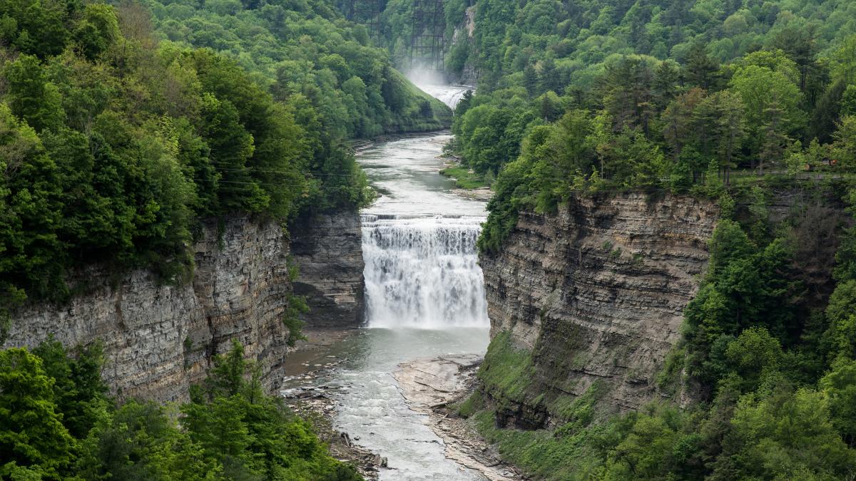 Middle Falls at Letchworth State Park, New York