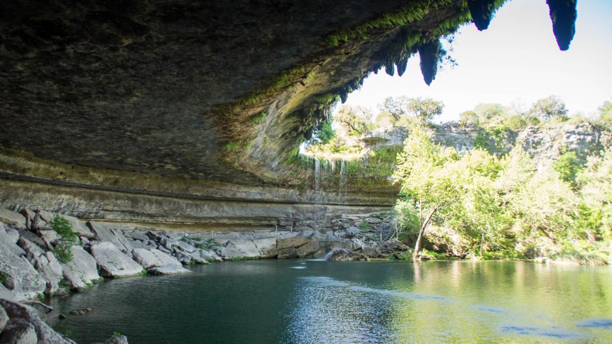 Hamilton Pool Preserve at Dripping Springs - Inexpensive weekend getaways from Dallas.