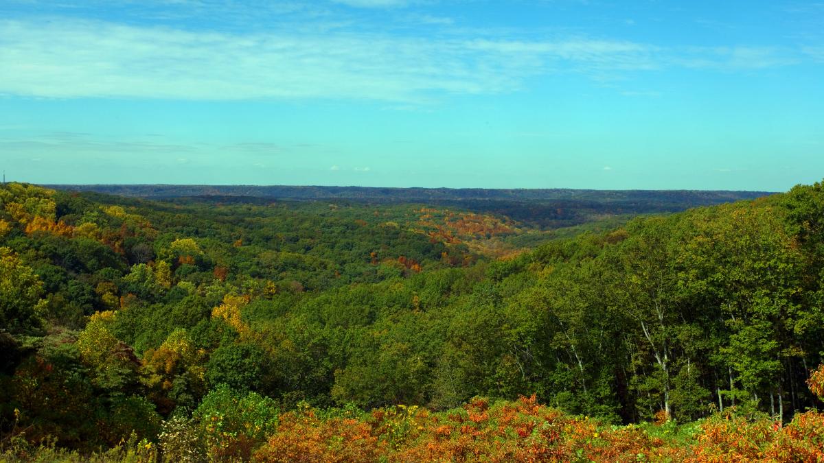 Brown County State Park in Indiana is ideal for a relaxing getaway or family vacation in Indiana