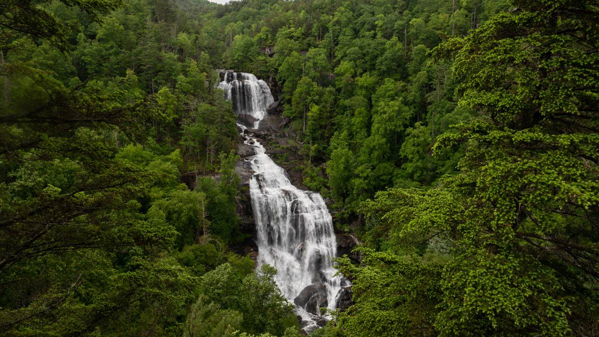 Upper Whitewater Falls in Nantahala National Forest, Asheville