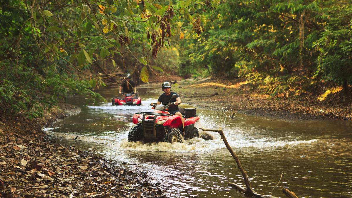 ATV Adventure through the rainforest and waterfalls in Costa Rica